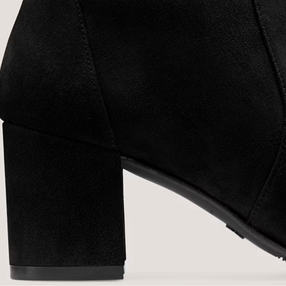 New. Stuart Weitzman Yuliana 60 Stretch Suede Ankle Boots in Black Size 8.5 - Picture 4 of 9